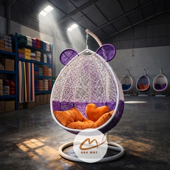 Xích Đu Thư Giãn Tai Gấu Phối Màu – Điểm Nhấn Cảm Xúc Cho Không Gian