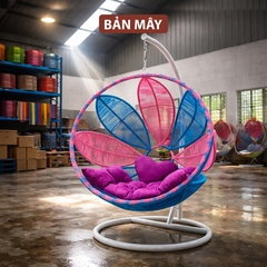 Ghế Xích Đu Lá Nghệ Thuật – Thiết Kế Phối Màu Độc Đáo Cho Không Gian Sống