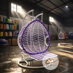 Xích Đu Giường Kén Tròn Kê Chân – Phiên Bản Nâng Cấp Cho Trải Nghiệm Xích Đu Thư Giãn Toàn Diện