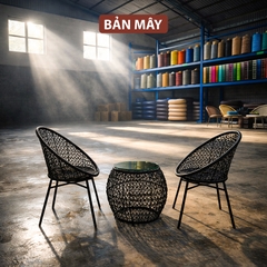 Bộ Bàn Ghế Mây Nhựa Putin Đơn, Đỉnh Cao Tối Giản Và Bền Bỉ Ngoài Trời