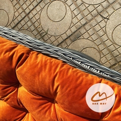 Xích Đu Trong Nhà Bán Nguyệt Cần Kép – Điểm Nhấn Trung Tâm Phòng Khách Hiện Đại