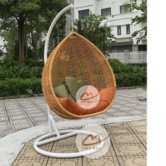 Ghế Xích Đu Sân Vườn Dáng Trứng – Thiết Kế Đơn Tối Giản Cho Không Gian Ngoài Trời