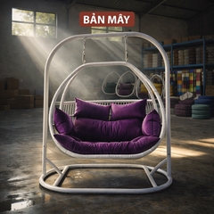 Xích Đu Đẹp Màu Trắng Cao Cấp - Mẫu Xích Đu Trong Nhà Thiết Kế Hiện Đại