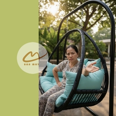 Xích Đu Sân Vườn Chịu Nắng Mưa - Mẫu Xích Đu Đẹp Ngoài Trời Bản Mây