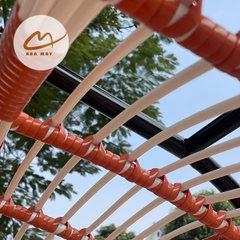 Xích Đu Ngoài Trời Song Nguyệt Cần Kép – Biểu Tượng Hình Khối Cho Không Gian Sân Vườn