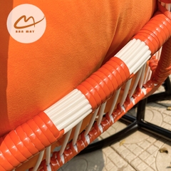 Xích Đu Ngoài Trời Song Nguyệt Cần Kép – Biểu Tượng Hình Khối Cho Không Gian Sân Vườn