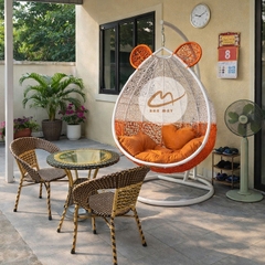 Bộ xích đu sân vườn, bàn ghế ban công nội thất ngoài trời ngồi thư giãn, chịu nắng chịu mưa