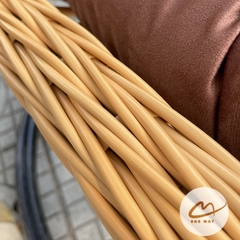 Xích Đu Đẹp Bán Nguyệt Mây Nhựa Khung Thép – Góc Thư Giãn Ấm Áp Cho Gia Đình