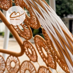 Ghế Xích Đu Cần Kép Đồng Xu Hoa Cúc – Không Gian Thư Giãn Rộng Rãi Cho 2–3 Người