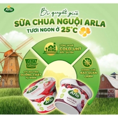 Sữa Chua Nguội ARLA Natural Đan Mạch - Mềm Mịn, Ít Đường, Tốt Cho Tiêu Hóa - Dành Cho Bé Từ 1 Tuổi