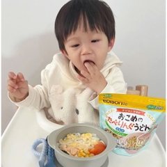 Mì Udon Tách Muối Dạng Vòng EDISONMAMA Cho Bé Từ 12 Tháng Tuổi  - Mềm Dễ Ăn, Nấu Nhanh