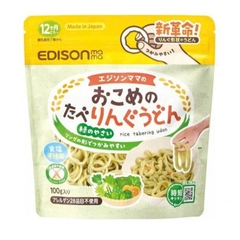 Mì Udon Tách Muối Dạng Vòng EDISONMAMA Cho Bé Từ 12 Tháng Tuổi  - Mềm Dễ Ăn, Nấu Nhanh