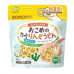 Mì Udon Tách Muối Dạng Vòng EDISONMAMA Cho Bé Từ 12 Tháng Tuổi  - Mềm Dễ Ăn, Nấu Nhanh