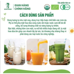Mật Hoa Dừa Cô Đặc SOKFARM Cho Bé  – Ngọt Tự Nhiên, Ít Đường – Thay Thế Đường Tinh Luyện