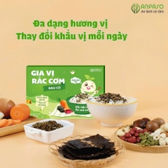 Gia Vị Rắc Cơm ANPASO Cho Bé Ăn Dặm Từ 1 Tuổi - Nguyên Liệu Tự Nhiên, An Toàn
