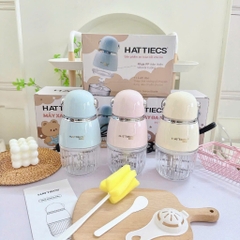 Máy Xay Ăn Dặm HATTIECS 11 Lưỡi Mới Nhất, Cối 300ml, Xay Mịn Nhuyễn, Bảo Hành Chính Hãng 24 Tháng