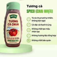 Tương Cà Chua Cô Đặc SPICO CHAI NHỰA 430g Brix 26, Đặc Sệt Hơn, Thuần Chay Cho Gia Đình
