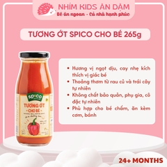 Tương Ớt Không Cay Cho Bé SPICO, Thuần Chay, Không Chất Bảo Quản, An Toàn