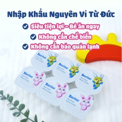 Pudding BURINE Cho Bé Ăn Dặm, Kết Cấu Mềm Mịn, Nguyên Kem - Cho Bé Từ 6 Tháng Tuổi