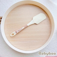 Phới Dẹt Silicon BABYBOO Quấy Bột, Quấy Cháo, Nấu Ăn, Ban Dày, Cầm Chắc Tay, Chịu Nhiệt Tốt