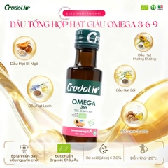 Dầu Ăn Hữu Cơ Ép Lạnh Nguyên Chất CRUDOLIO, Dầu Olive, Dầu Omega 3-6-9, Dầu Hạt Cải - Nhập Khẩu Ý