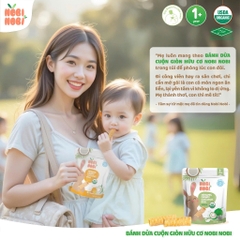 Bánh Cuộn Dừa Giòn Hữu Cơ NOBI NOBI - Túi 35gam - Không Gluten - Dành Cho Bé Từ 1 Tuổi