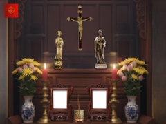 Tượng Mẹ La Vang cao 35cm