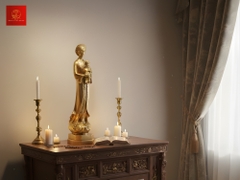 Tượng Mẹ La Vang cao 40cm