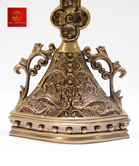 Mẫu Thánh Giá Hoa Đào Đẹp Có Đế Cao 42 cm - Màu Cổ Điển