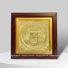 TRANH KHUÊ VĂN CÁC BẰNG ĐỒNG VÀNG (20cm * 20cm)