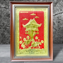 TRANH ĐỒNG CHÙA MỘT CỘT (40cm * 55cm)