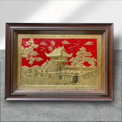 TRANH CHÙA MỘT CỘT BẰNG ĐỒNG (50 x 70cm)