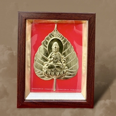 TRANH LÁ BỒ ĐỀ BẰNG ĐỒNG (20cm x 25cm)