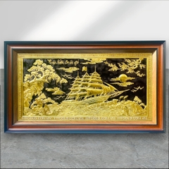 TRANH THUẬN BUỒM XUÔI GIÓ BẰNG ĐỒNG (62cm x 108cm)