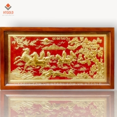 TRANH MÃ ĐÁO THÀNH CÔNG - DÁT VÀNG (Cao 50cm; ngang 90cm)