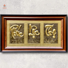 TRANH ĐỒNG PHÚC LỘC THỌ (kích thước 55cm x 95cm)