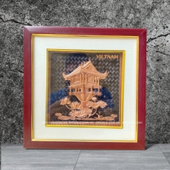TRANH ĐỒNG CHÙA MỘT CỘT <br> (Kích thước 26cm x 26cm)...