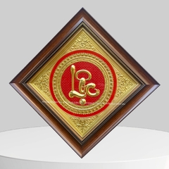 TRANH CHỮ LỘC BẰNG ĐỒNG (40cm x 40cm)