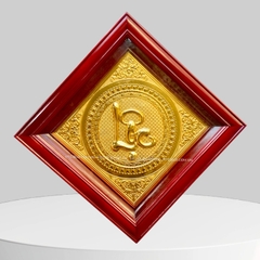 TRANH CHỮ LỘC BẰNG ĐỒNG, MẠ VÀNG 24k (40cm x 40cm)