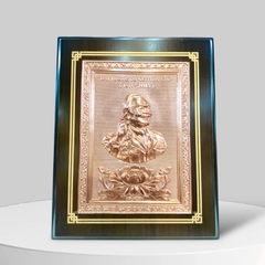 TRANH CHÂN DUNG ĐẠI TƯỚNG VÕ NGUYÊN GIÁP BẰNG ĐỒNG (20cm * 25cm)