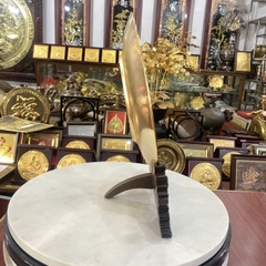 TRANH ĐĨA ĐỒNG CHỮ TRI ÂN MẠ VÀNG 24K (Đk 25cm / Cao 30cm)