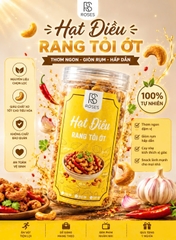 Hạt Điều Rang Tỏi Ớt 500gr