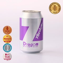 Bia thủ công 7 Bridges Dragon IPA 330ml hương vị trái cây nhiệt đới và vị mạch nha