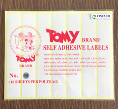 Giấy nhãn tomy 106 10tờ/xấp