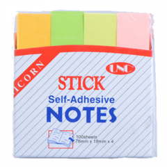 Giấy notes 4 màu UNC 100 tờ/xấp