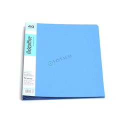 Bìa 40 lá A4 FO-DB02 xanh T40