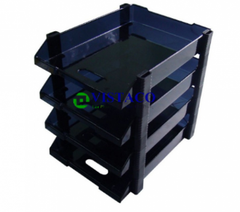 Kệ 4 tầng mica ráp Xukiva No. 175-4