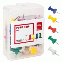 Ghim mũ nhựa 0021 (23mm) Deli (ghim bảng)