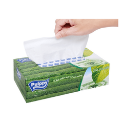 Khăn giấy lụa hộp pulppy hương trà 6 hộp lốc 100 tờ