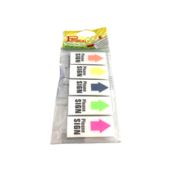 Giấy notes Pronoti 5 màu mũi tên Please sign 100 tờ/xấp 45649